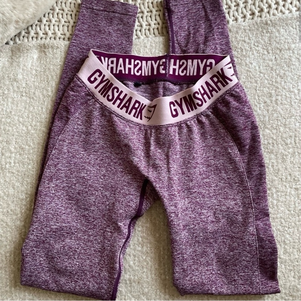 Gymshark Beet Marl Chalk Leggings